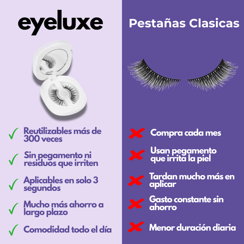 Pestañas Magnéticas Reutilizables - EyeLuxe - EyeLuxe